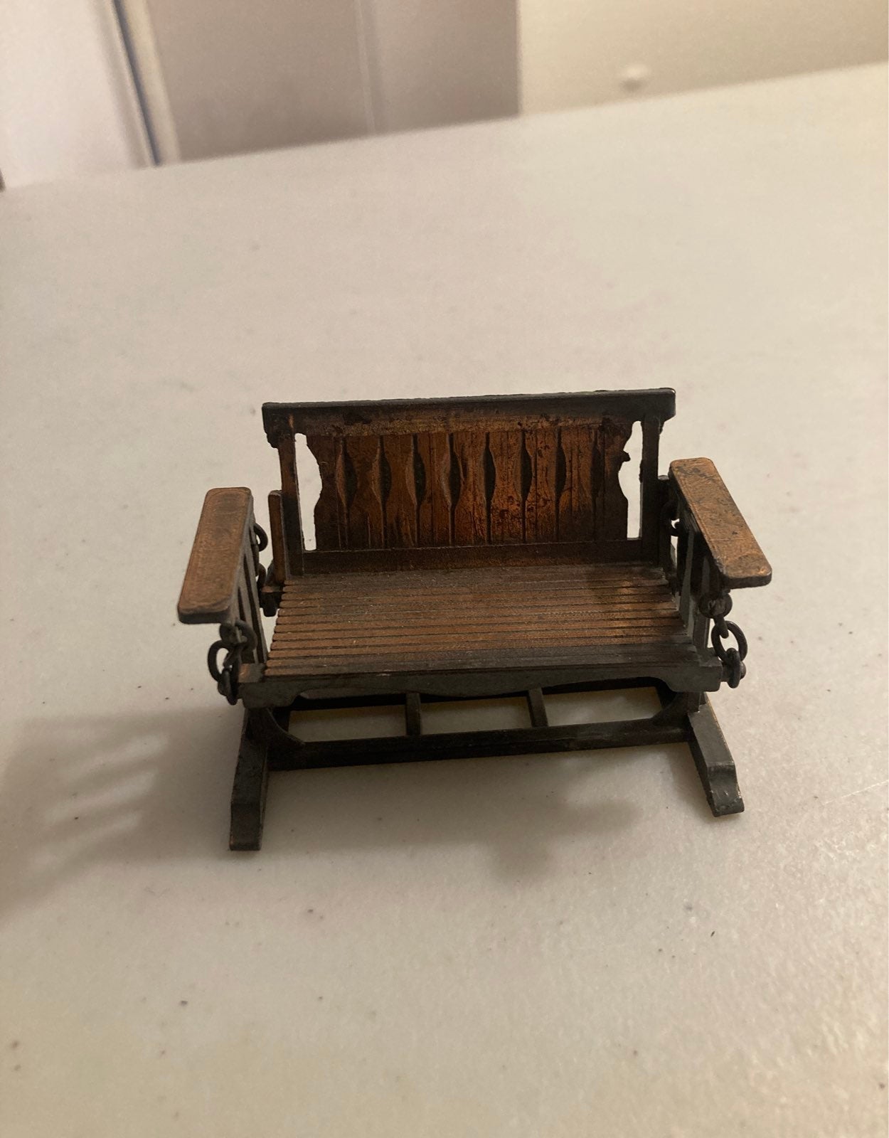 Durham Industries 1976 Working Copper Doll Swing