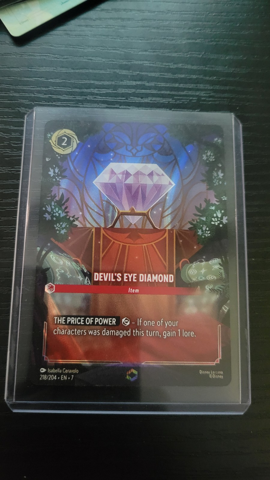 Lorcana - Devils eye diamond (enchanted)