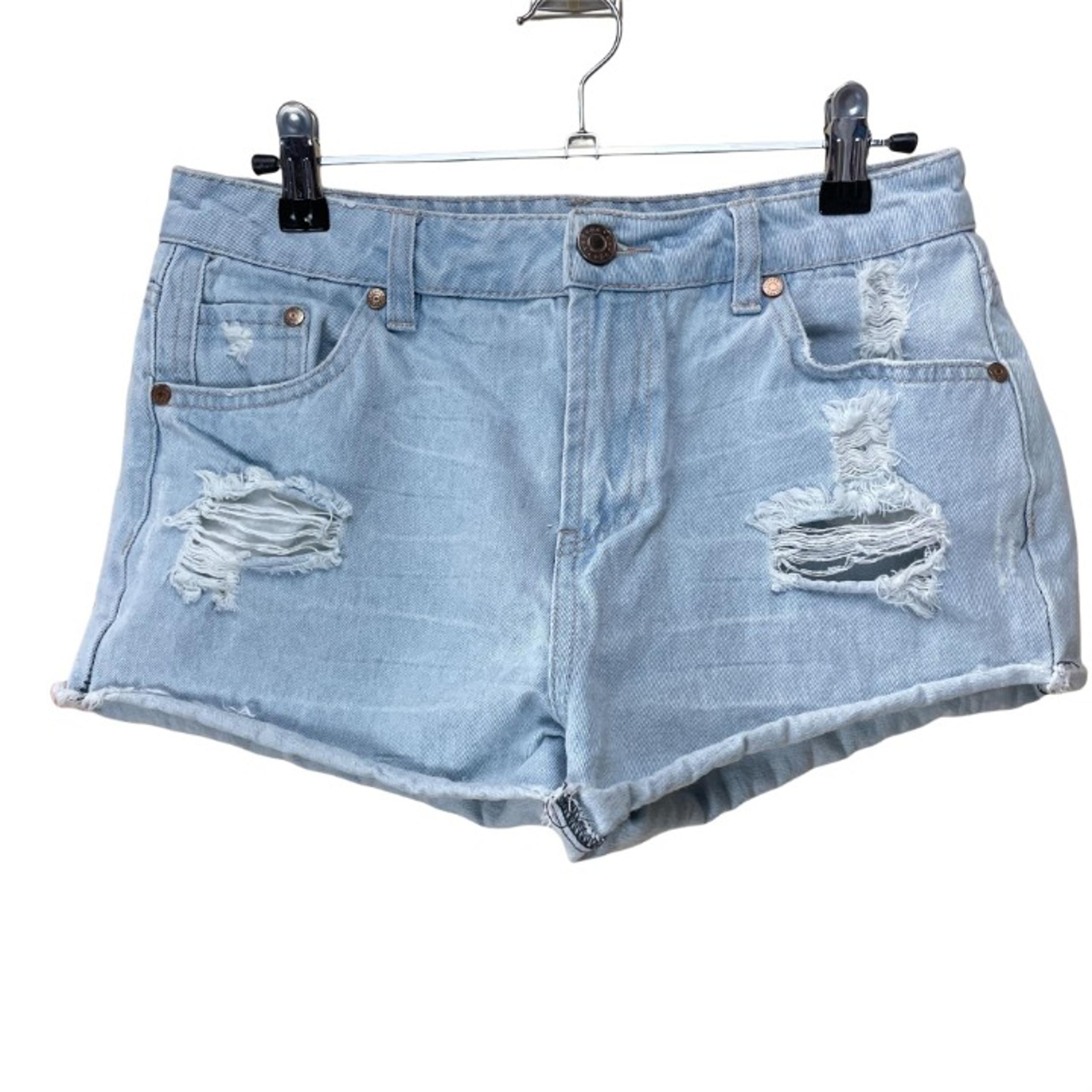 Refuge Light Wash Jean Short Womens Sz 4 / 27High Rise Roll Up Light Wash
