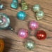 27 VINTAGE CHRISTMAS SHINY BRITE / MERCURY GLASS HAND BLOWN ORNAMENT ORNAMENTS