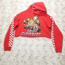 Super Mario Kart Hoodie Womens Pullover Forever 21 Jumper Sweatshirt L