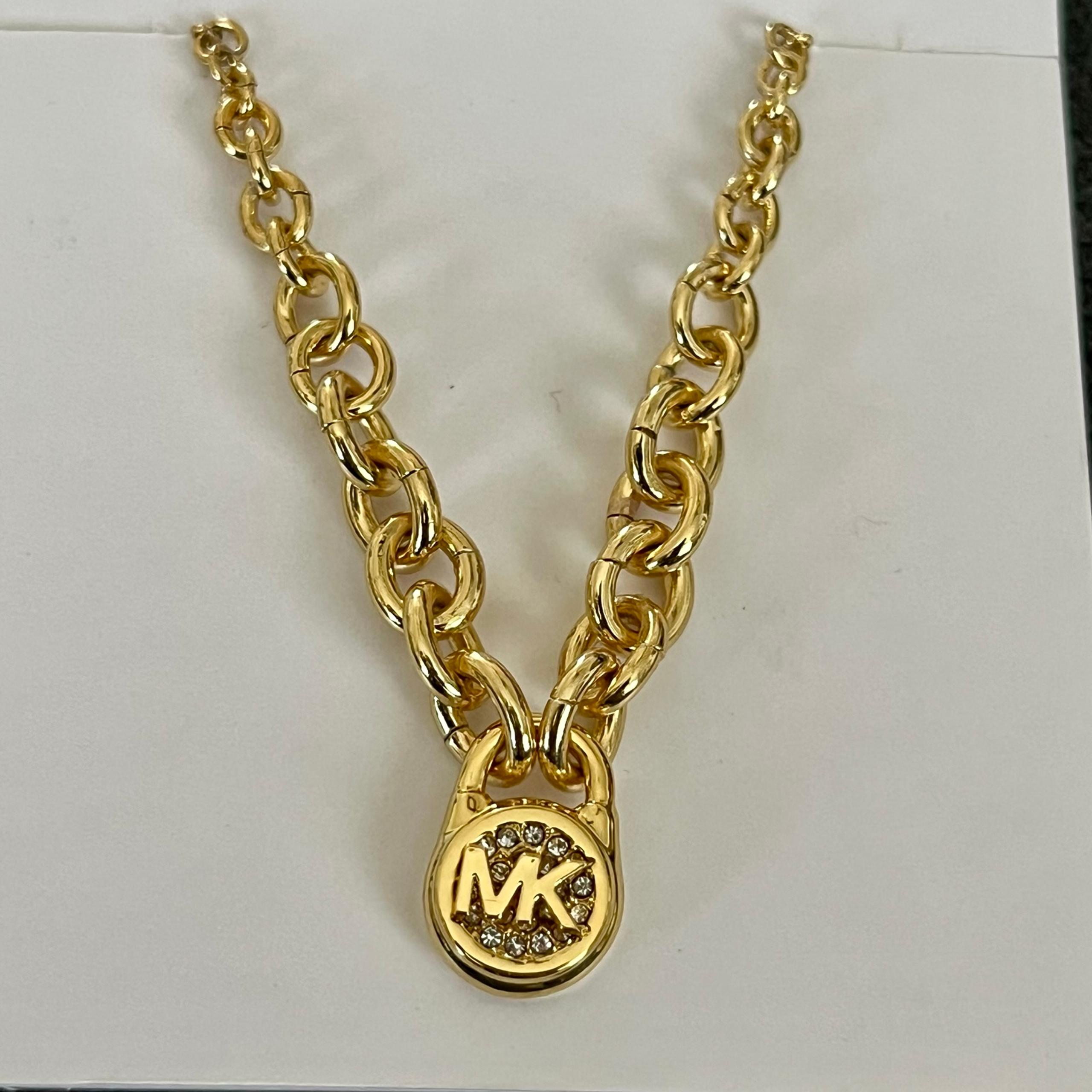 Michael Kors Women’s Gold Chain Necklace Brass
