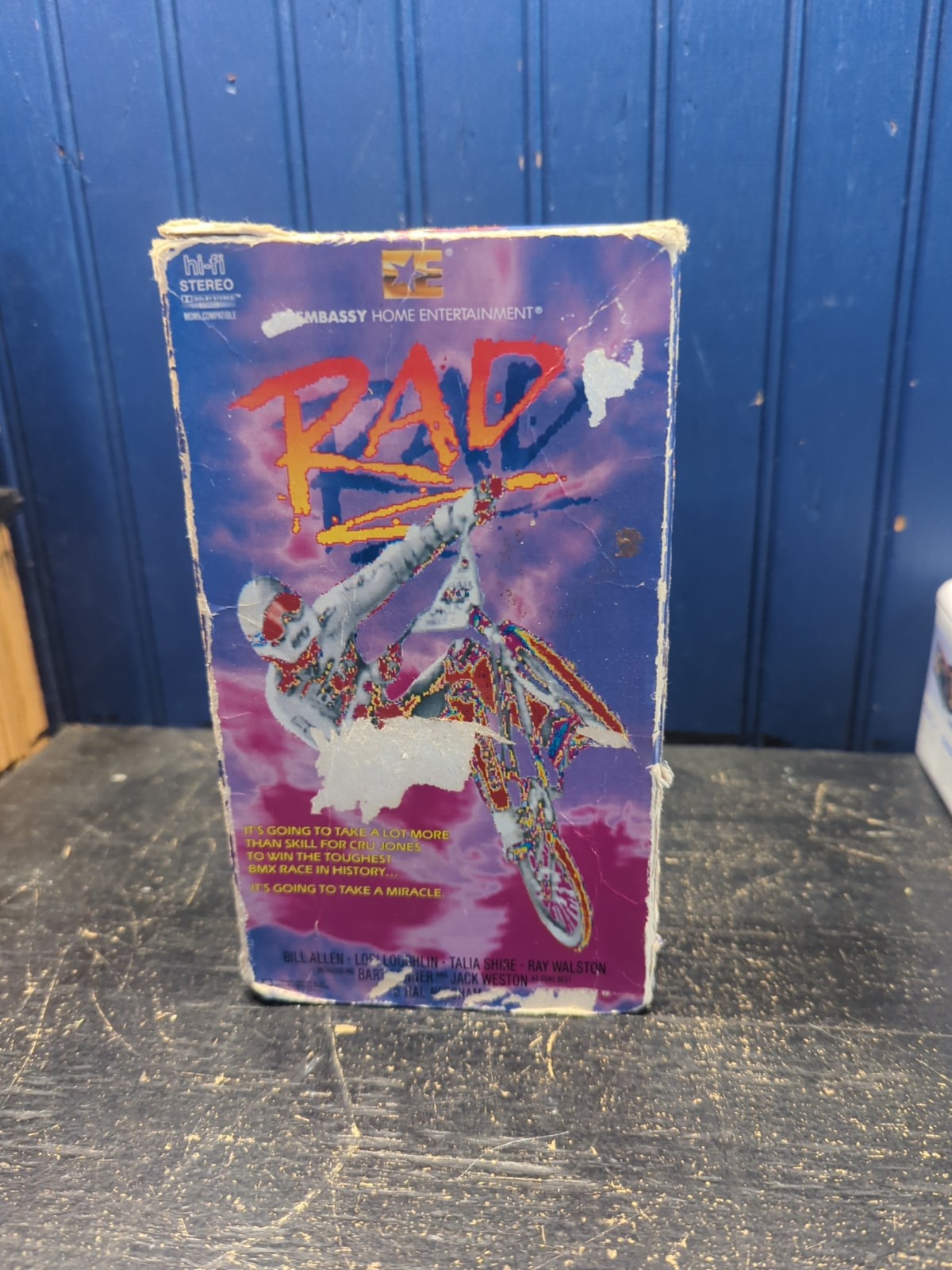 Rad VHS 1986/1988 Nelson 80s BMX Movie Lori Loughlin Bill Allen