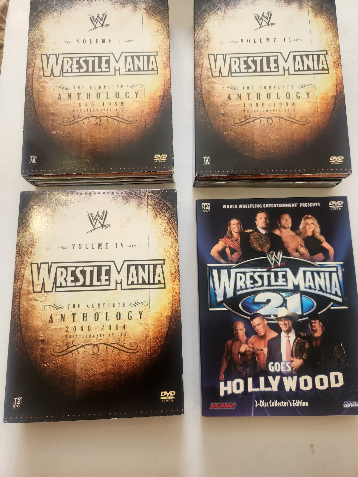 Wrestlemania Anthology dvds 18 dvd preowned
