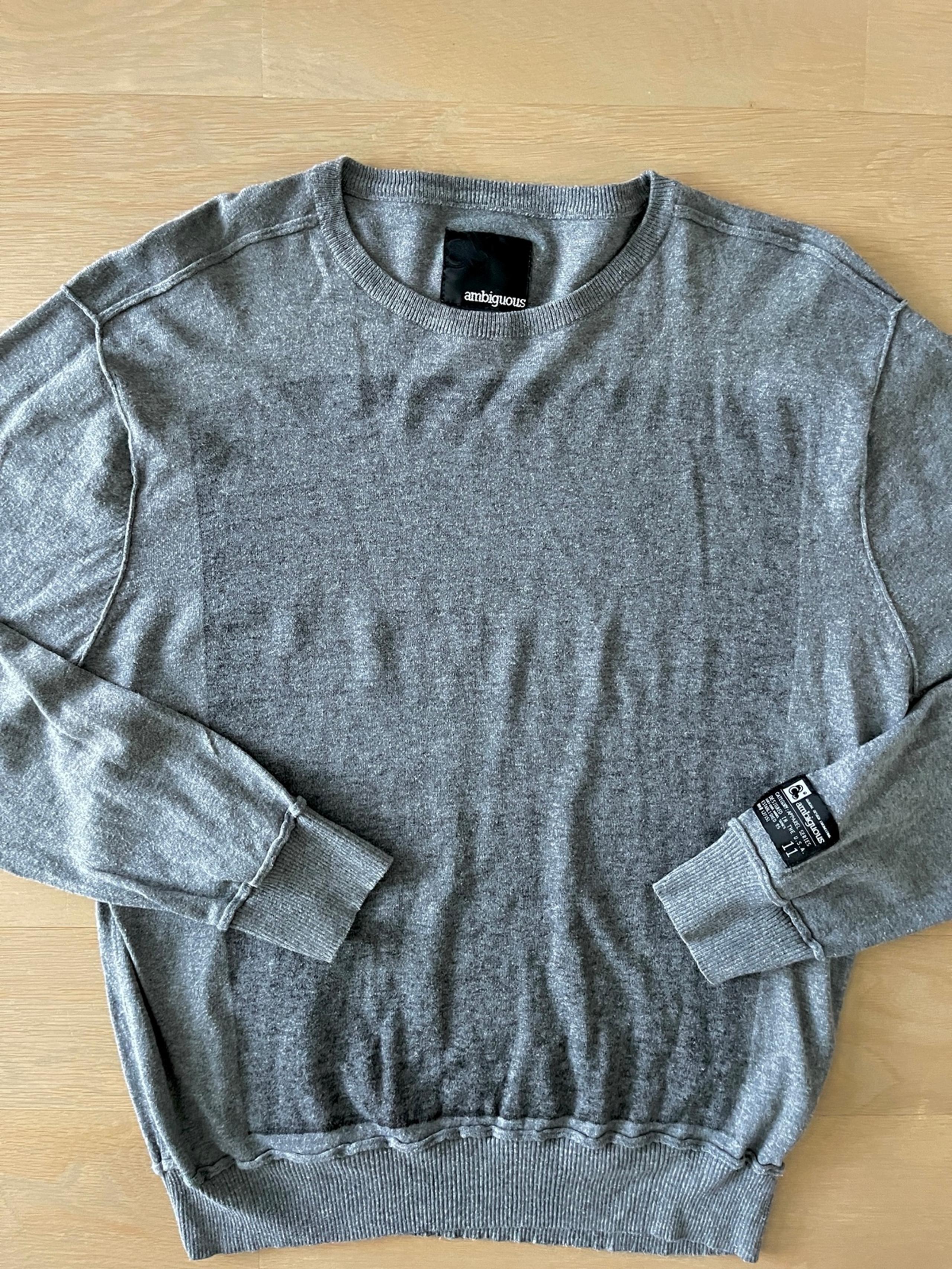 NICE Ambiguous gray cotton men’s sweater xl