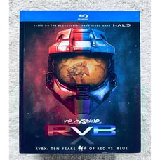 RVBX Ten Years Of Red vs Blue BLU-RAY Disc Complete Season 1-10 XBOX HALO Rare