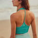 Free People FP Movement ‘How About It’ Halter Tank Top Ribbed Women’s M/L Teal