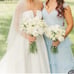 Revelry Sloane Blue Ruffle long dress