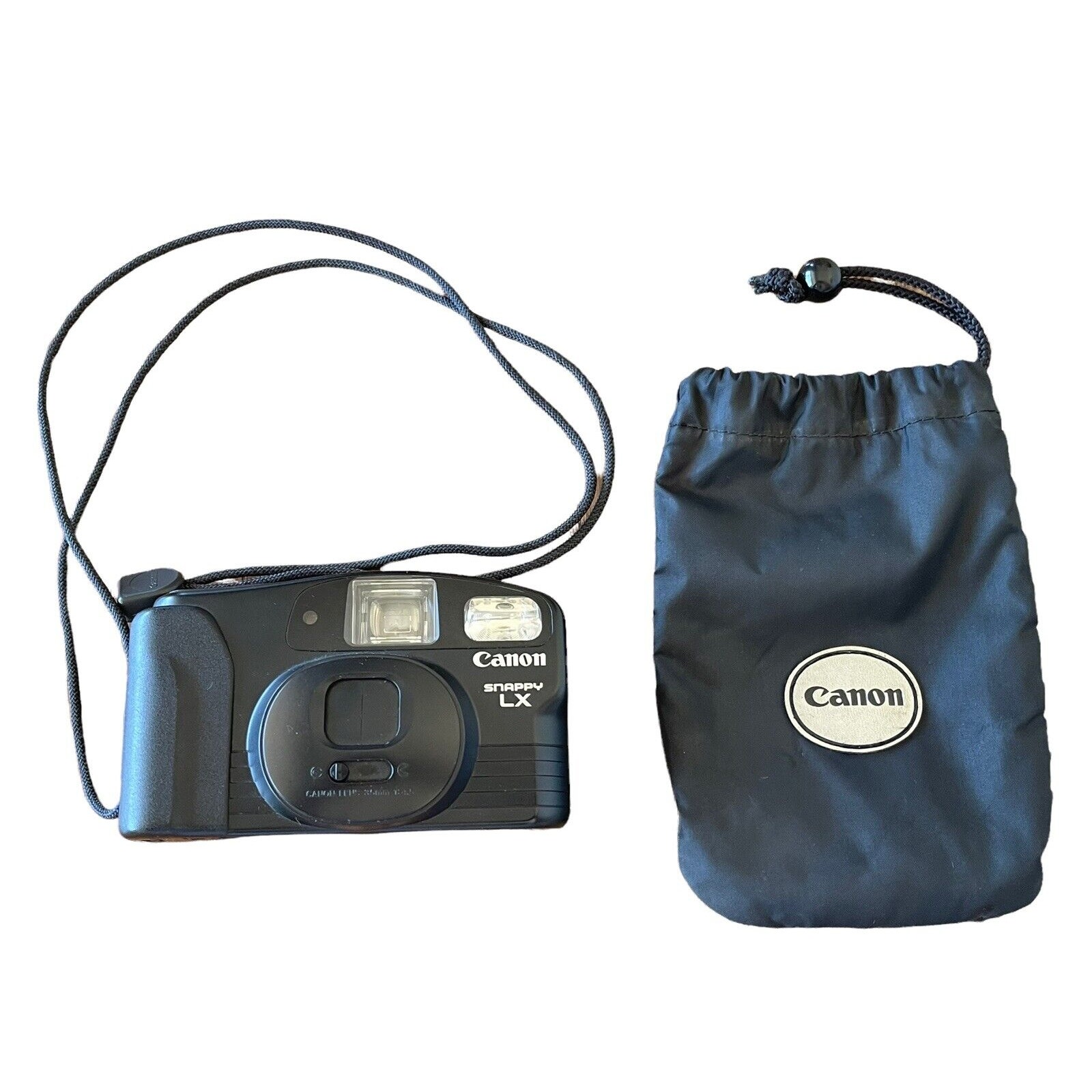 Canon Snappy LX Point And Shoot Canera Works W/ Carrying Bag 35mm
