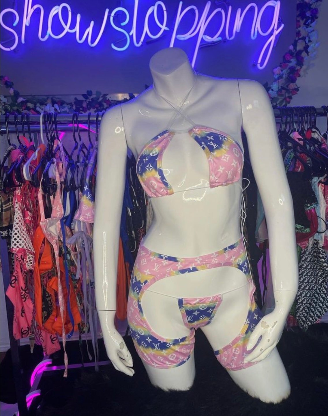 Exotic dancewear stripper outfit