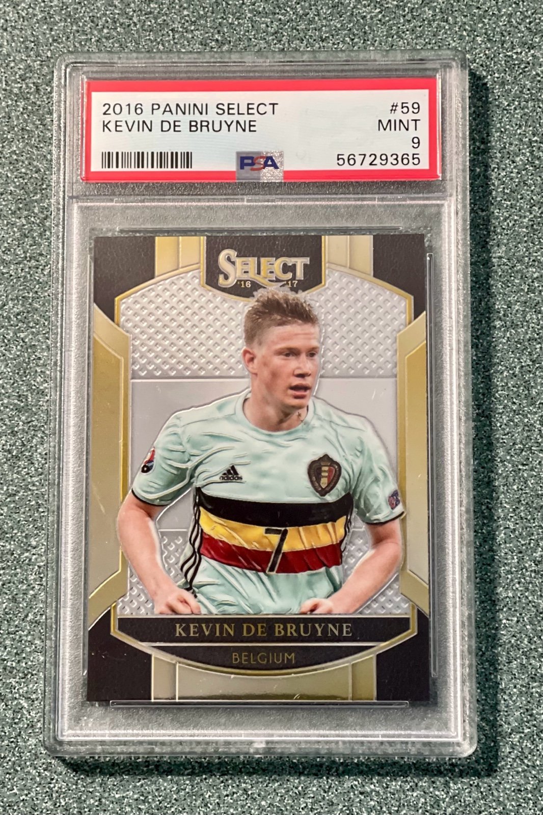 Kevin De Bruyne 2016 Select #59 Belgium Man CIty PSA 9 MINT