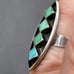 VTG OLD PAWN STERLING SILVER TURQUOISE RING. #1184