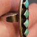VTG OLD PAWN STERLING SILVER TURQUOISE RING. #1184