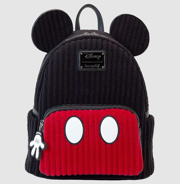 Mickey Mouse Plush Corduroy Cosplay Mini Backpack