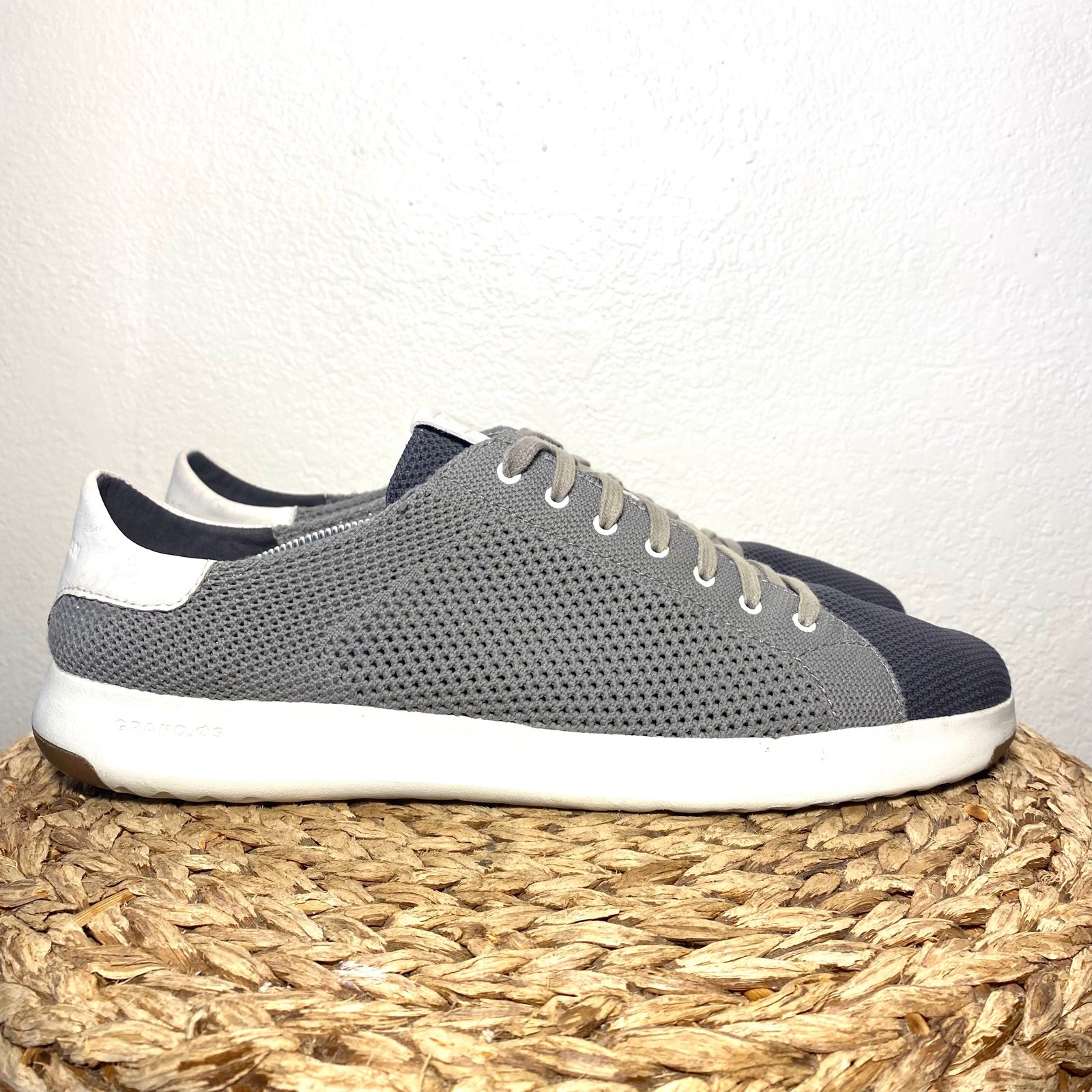 Close haan grand pro mesh knit perforated grey