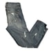 Current Elliott The Fling Dark Shredded Jeans Size 26 EUC