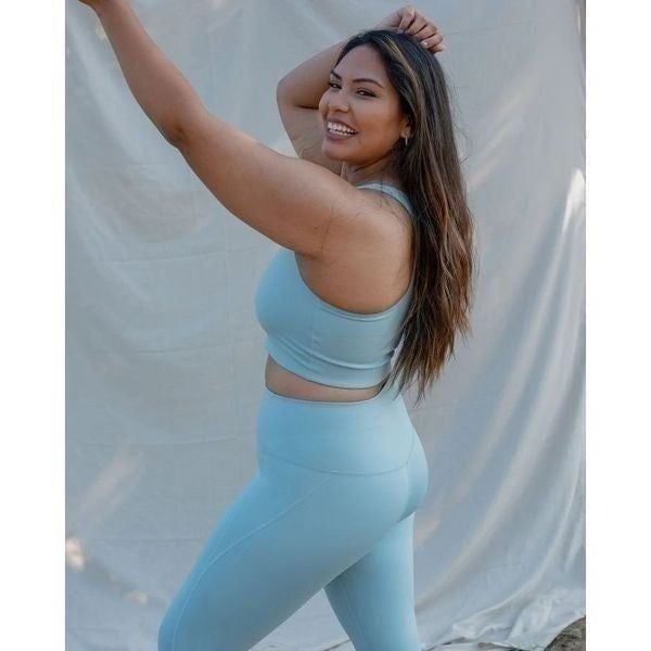 Girlfriend Collective smoky blue XXL high waist Athleisure leggings