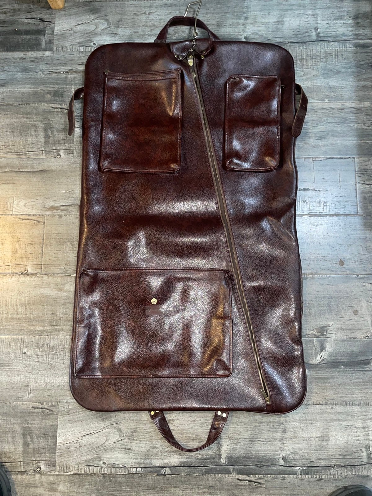 Leather Men’s Garment Folding luggage