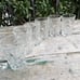 ANCHOR HOCKING 6 Drinking Juice Glasses Prescut MCM Clear