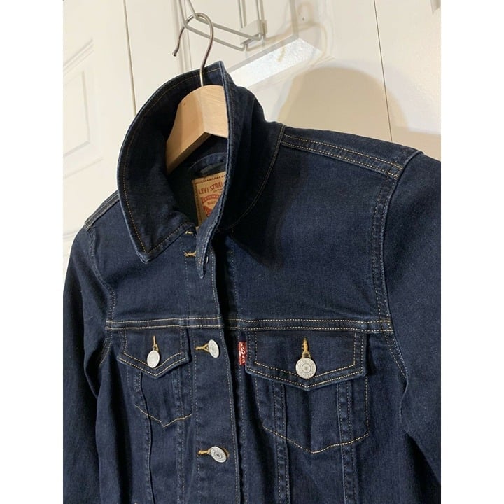 Levis Ex Boyfriend Trucker Jean Jacket Size XS Womens Denim Blue