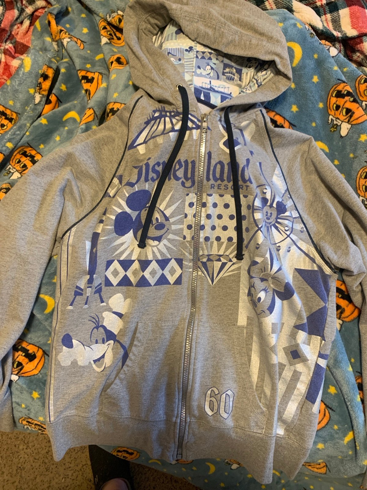 60th Anniversary Disneyland full zip hoodie
