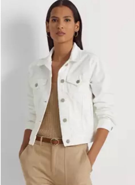 Lauren Ralph Lauren Women’s Denim Trucker Jacket Size XL 145