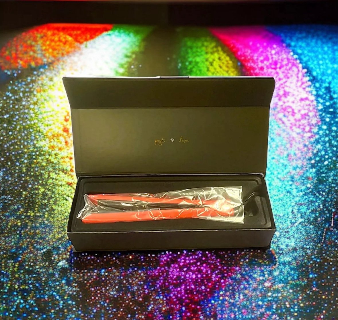 PYT HAIR Ion Fusion 2.0 Pro Digital Ceramic Styler in coral NIB MSRP $300 - detail