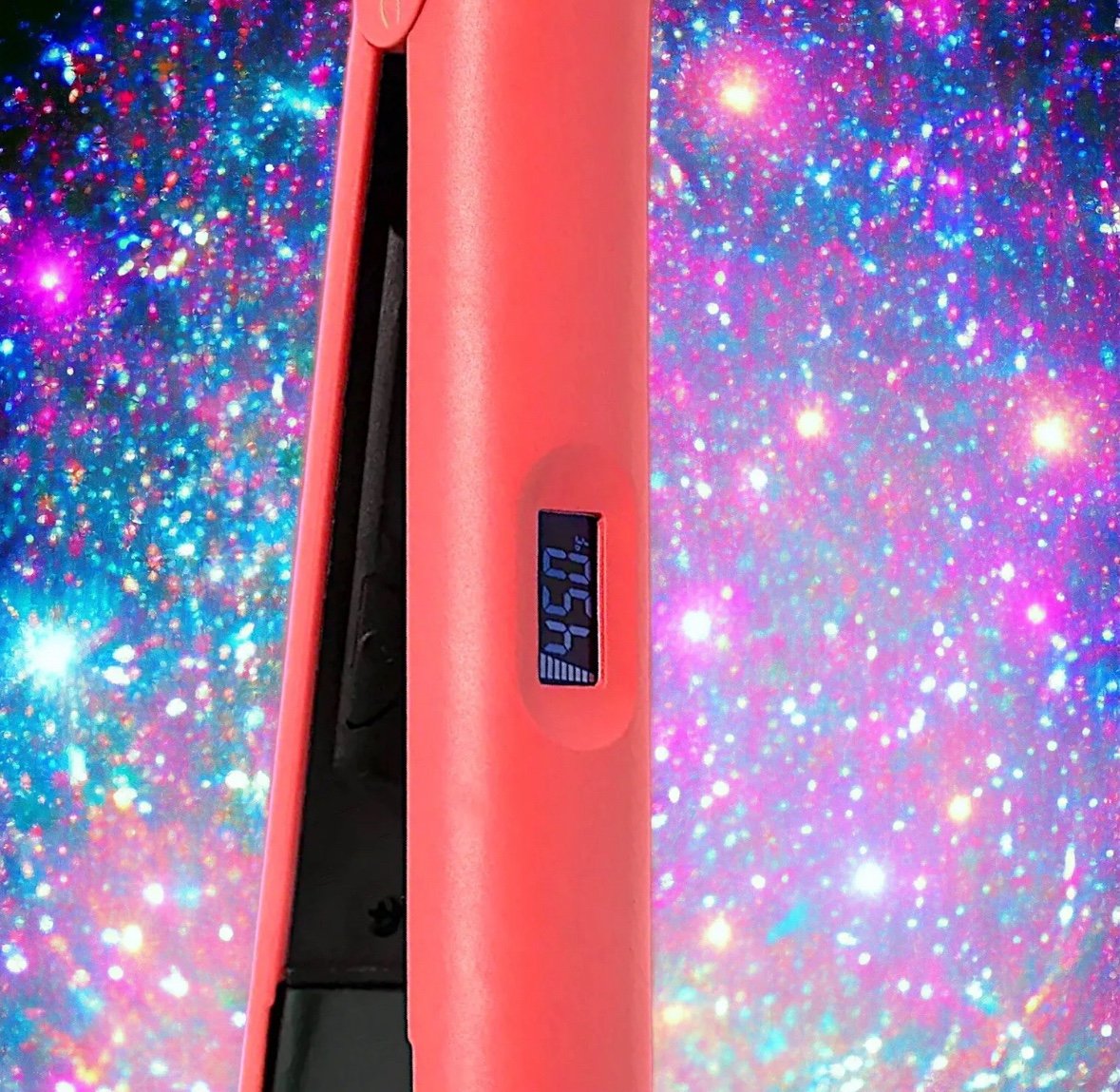 PYT HAIR Ion Fusion 2.0 Pro Digital Ceramic Styler in coral NIB MSRP $300 - detail