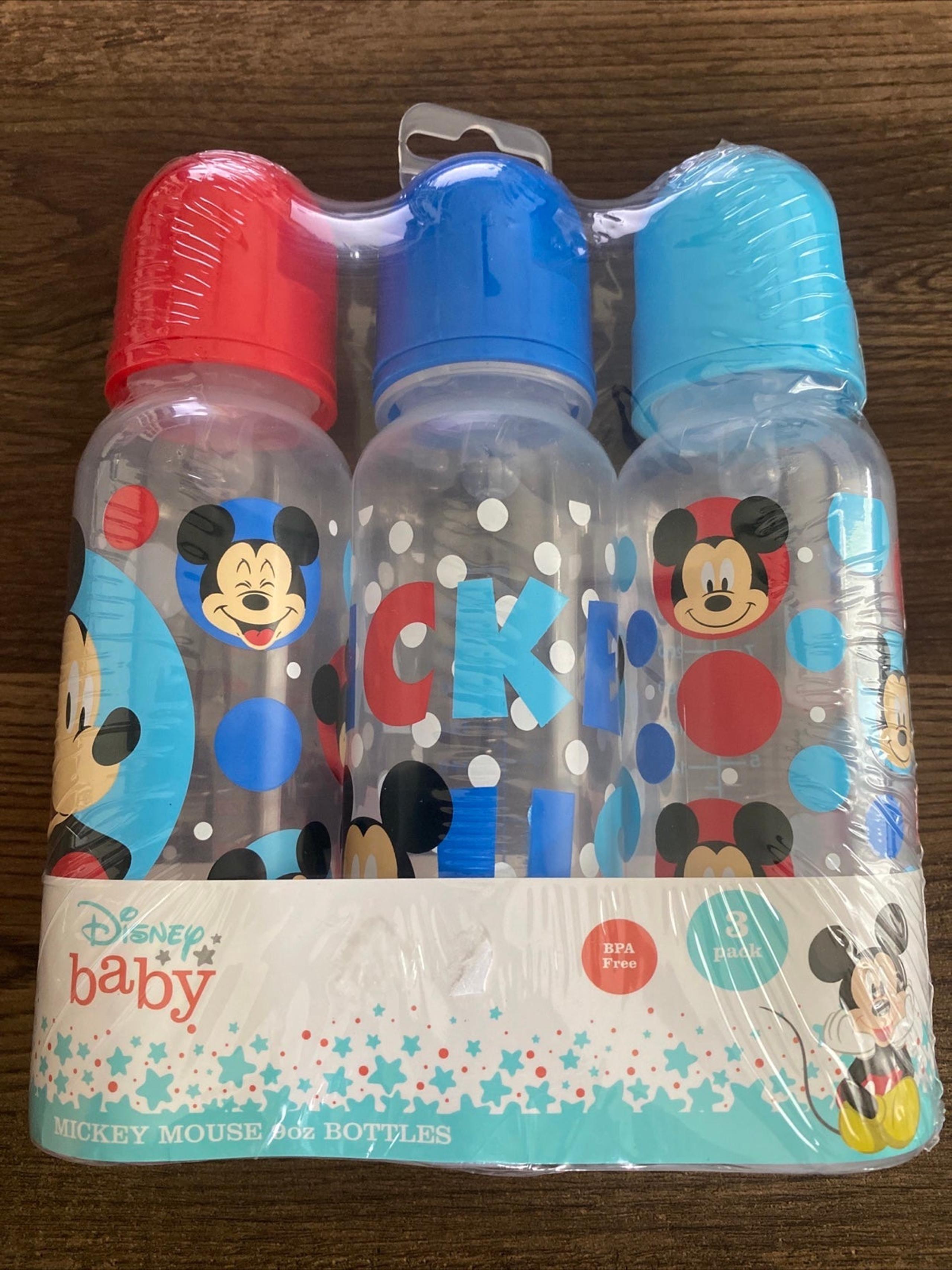 Disney 3 Pack Baby Mickey Mouse 9 oz Bottles, BPA Free, Baby Gift Clubhouse Boy