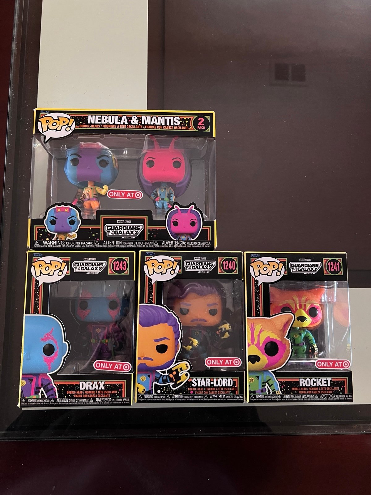 Guardians of The Galaxy Blacklight Funko Pops!