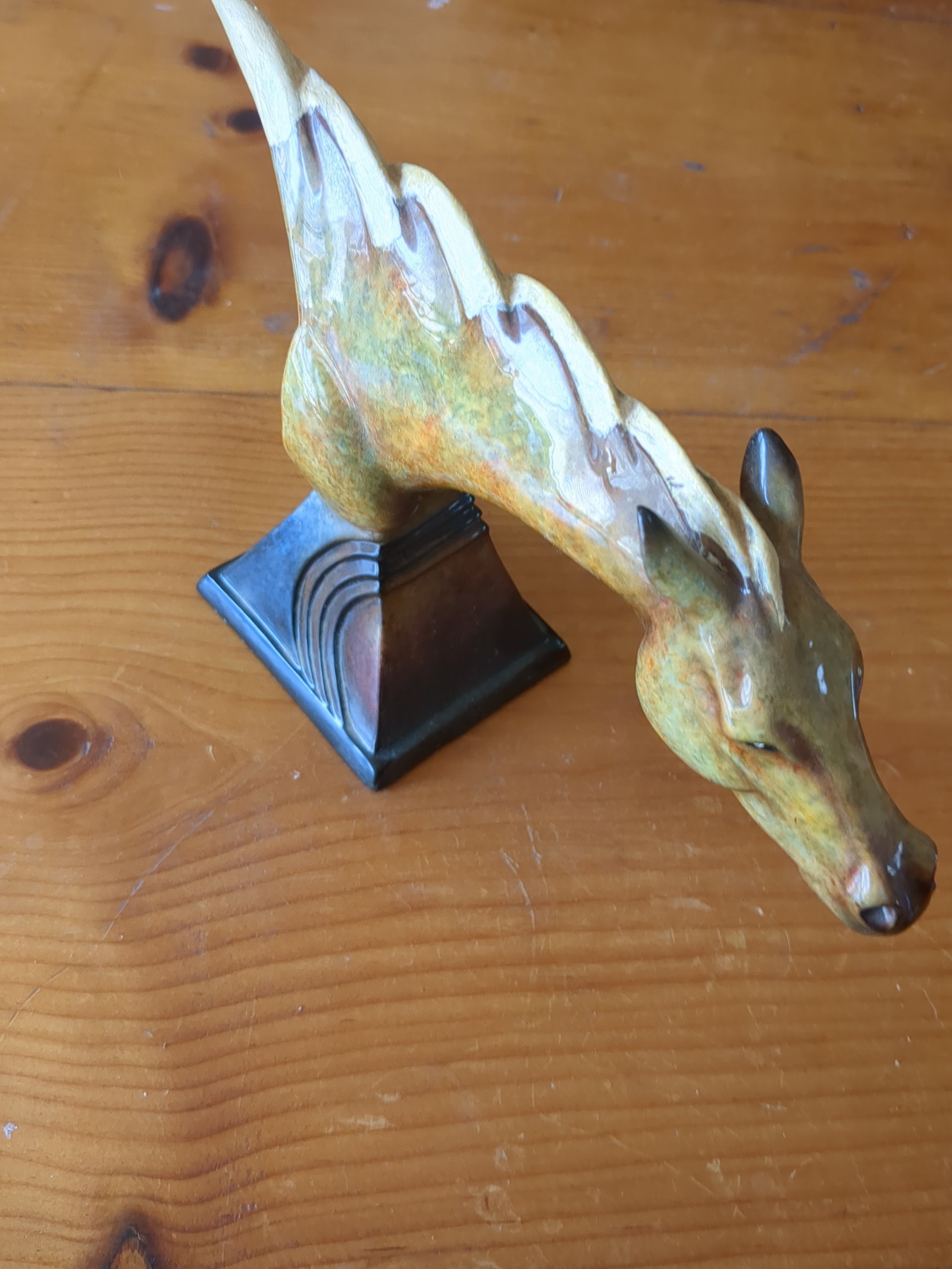 Celerity Topaz Horse Head Sculpture by Stephen Herrero.