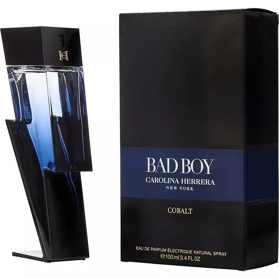 Carolina Herrera CH Bad Boy Cobalt EDP Electrique 3.4oz - Open Box - 99% Full