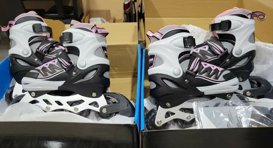 Pink Inline Adjustable youth skates
