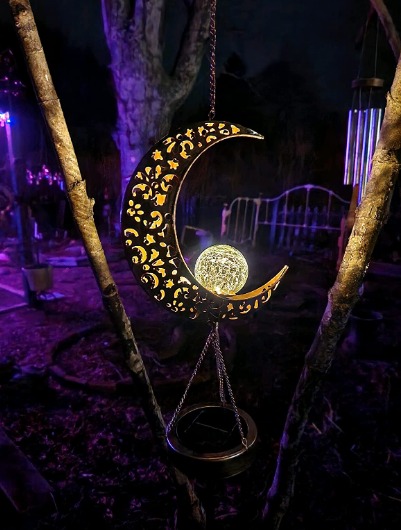 Solar Moon Wind Chimes for Outside Unique Birthday Gifts