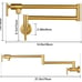 Pot Filler Faucet Brushed Brass