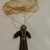 Vintage WWII Era Army Paratrooper Parachute Wood Doll Toy Soldier