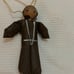 Vintage WWII Era Army Paratrooper Parachute Wood Doll Toy Soldier