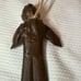 Vintage WWII Era Army Paratrooper Parachute Wood Doll Toy Soldier