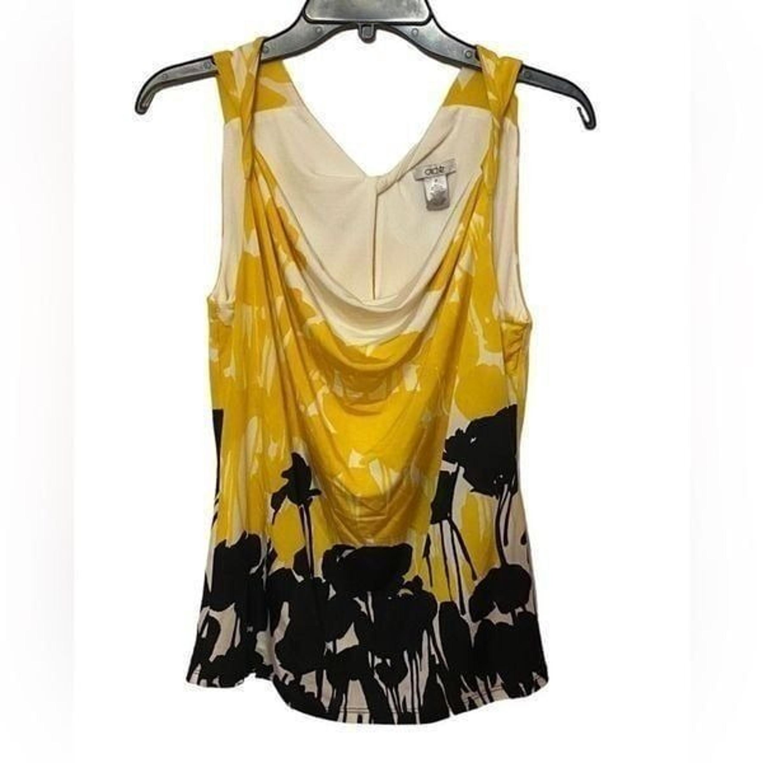 Cache Y2K floral blouse sleeveless size medium womens