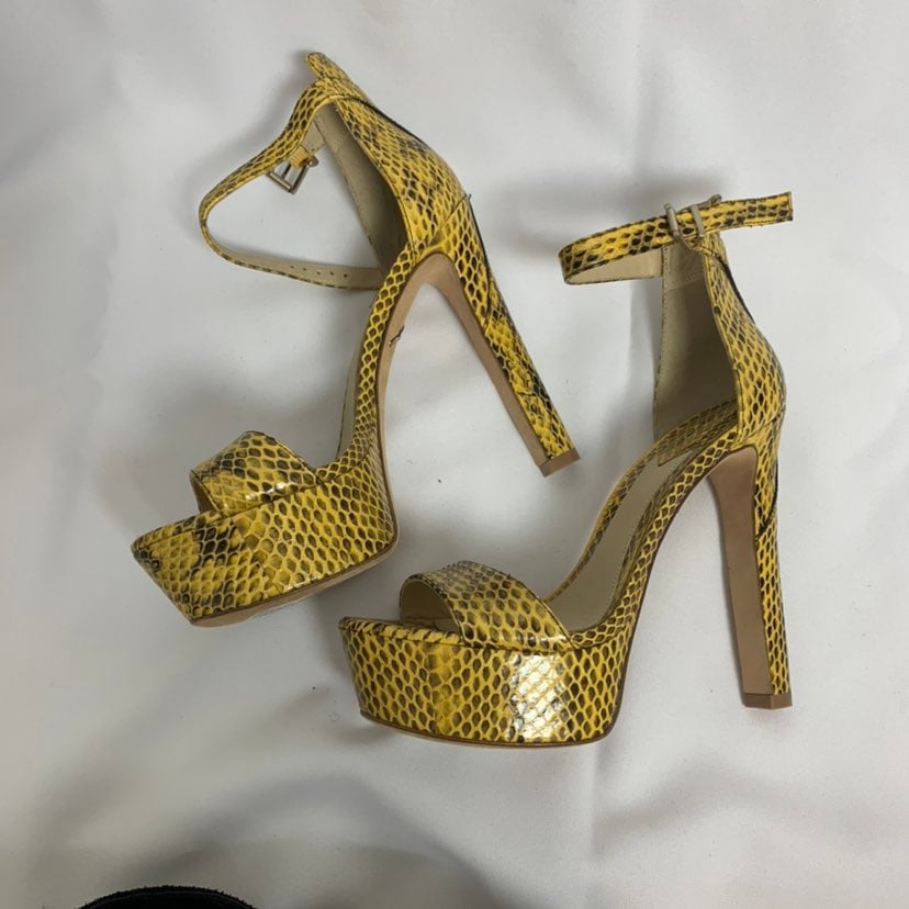 Yellow snake brian atwood heels