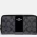 Coach zip wallet, black & gray