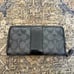 Coach zip wallet, black & gray