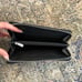 Coach zip wallet, black & gray