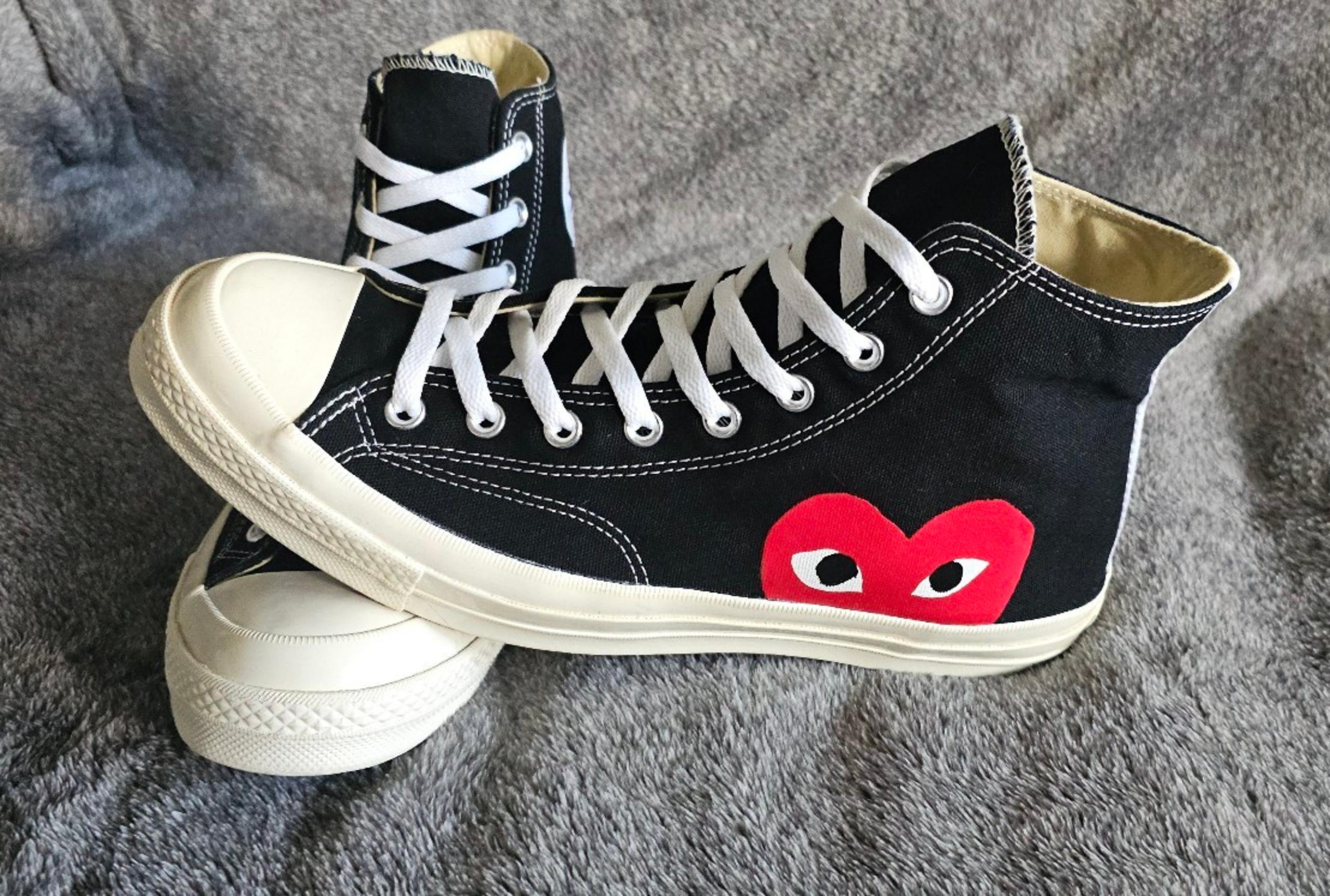 Converse x PLAY Comme des Garçons Chuck 70. mens size 12 womens size 14