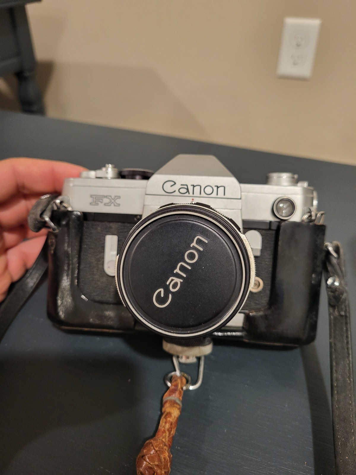 Vintage Canon FX No. 231476 film camera with case