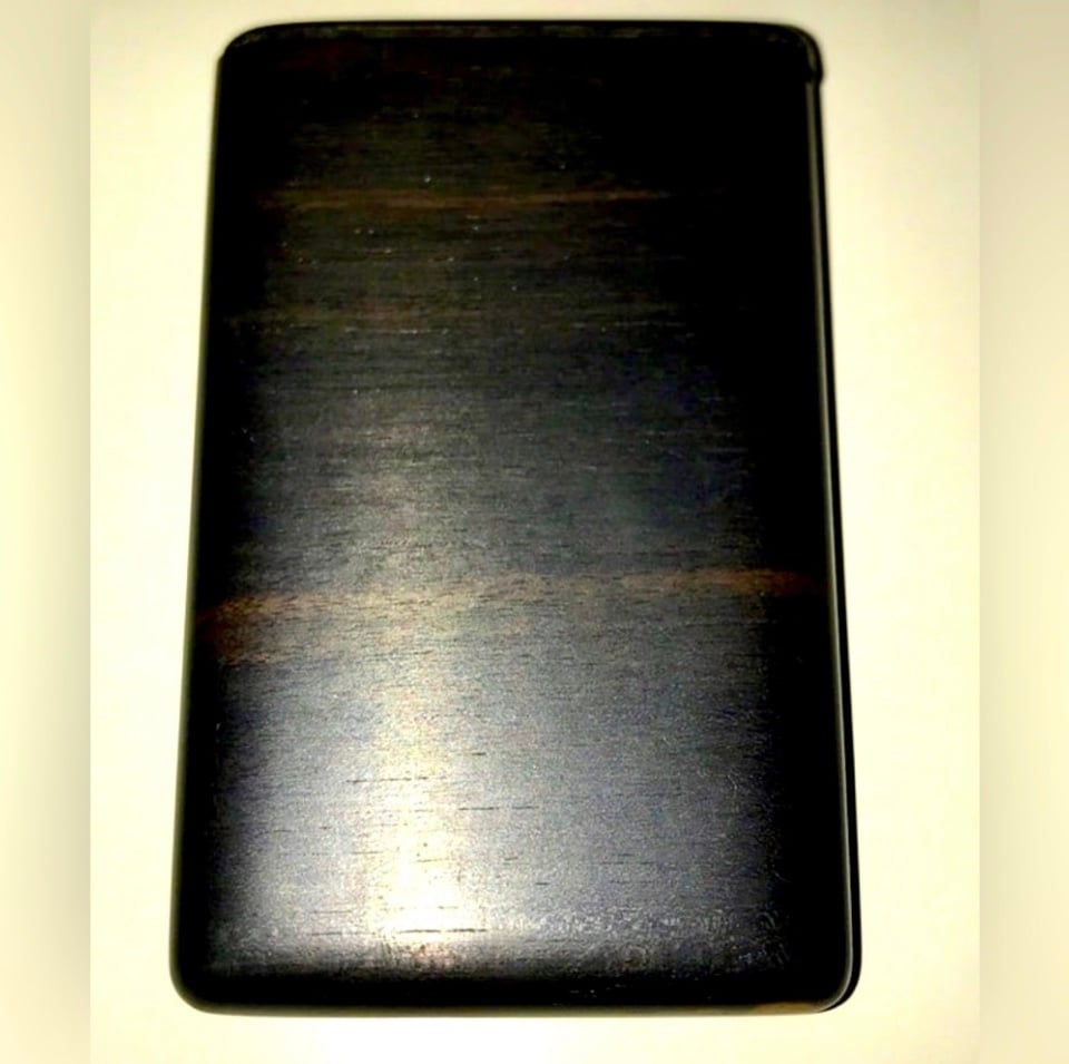 Vintage 1988 Hand Carved Hardwood Personal Business Card Case by BARRY GRISHMAN