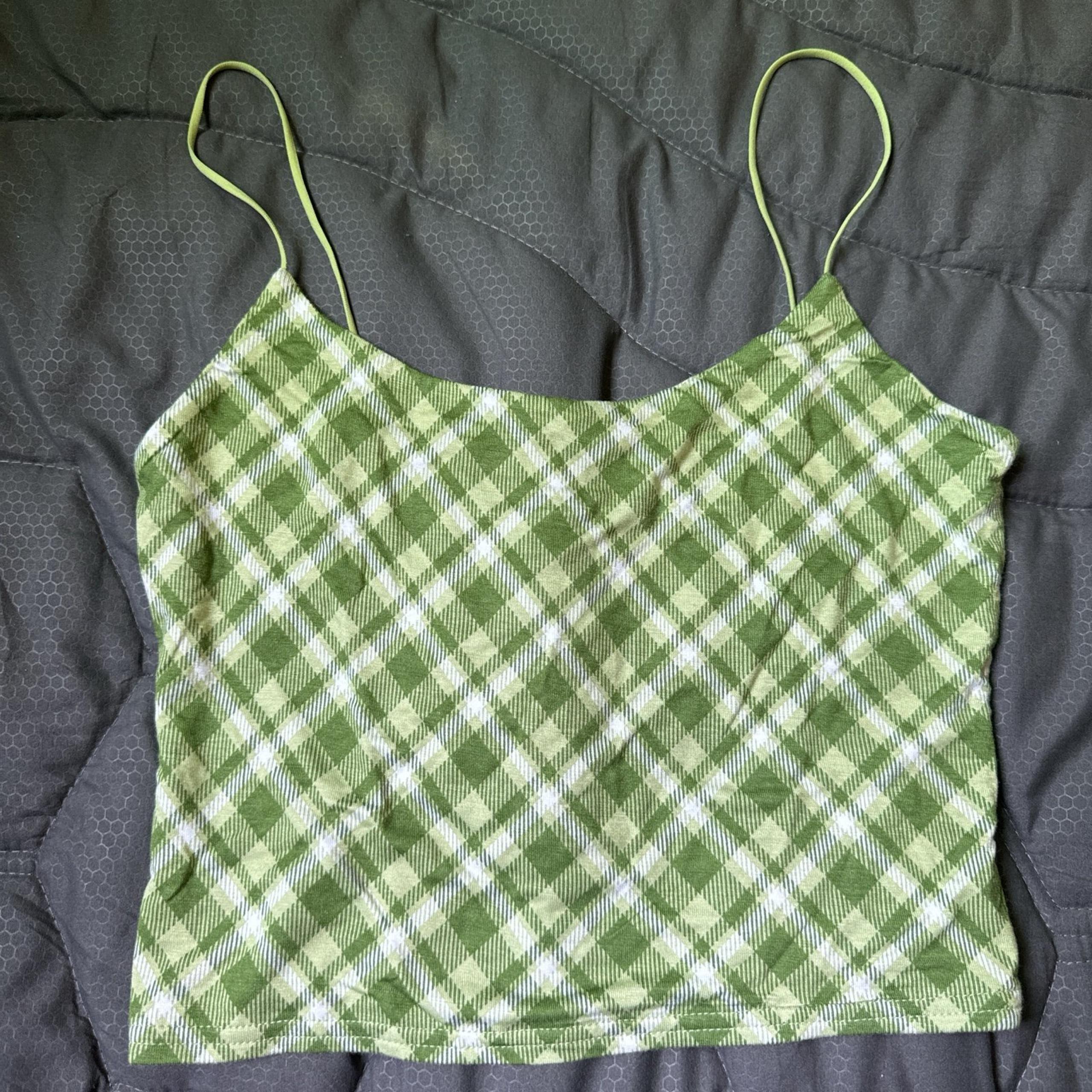 Pacsun Green Plaid Cami