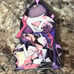 Hazbin Hotel Angel Dust Stained Glass Enamel Pin Black Nickel
