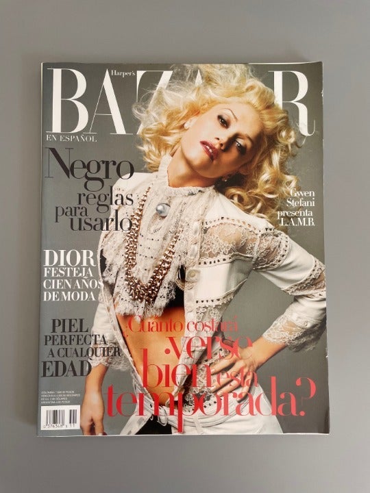 Harper's Bazaar November 2005 Gwen Stefani Magazine Cover Espanol