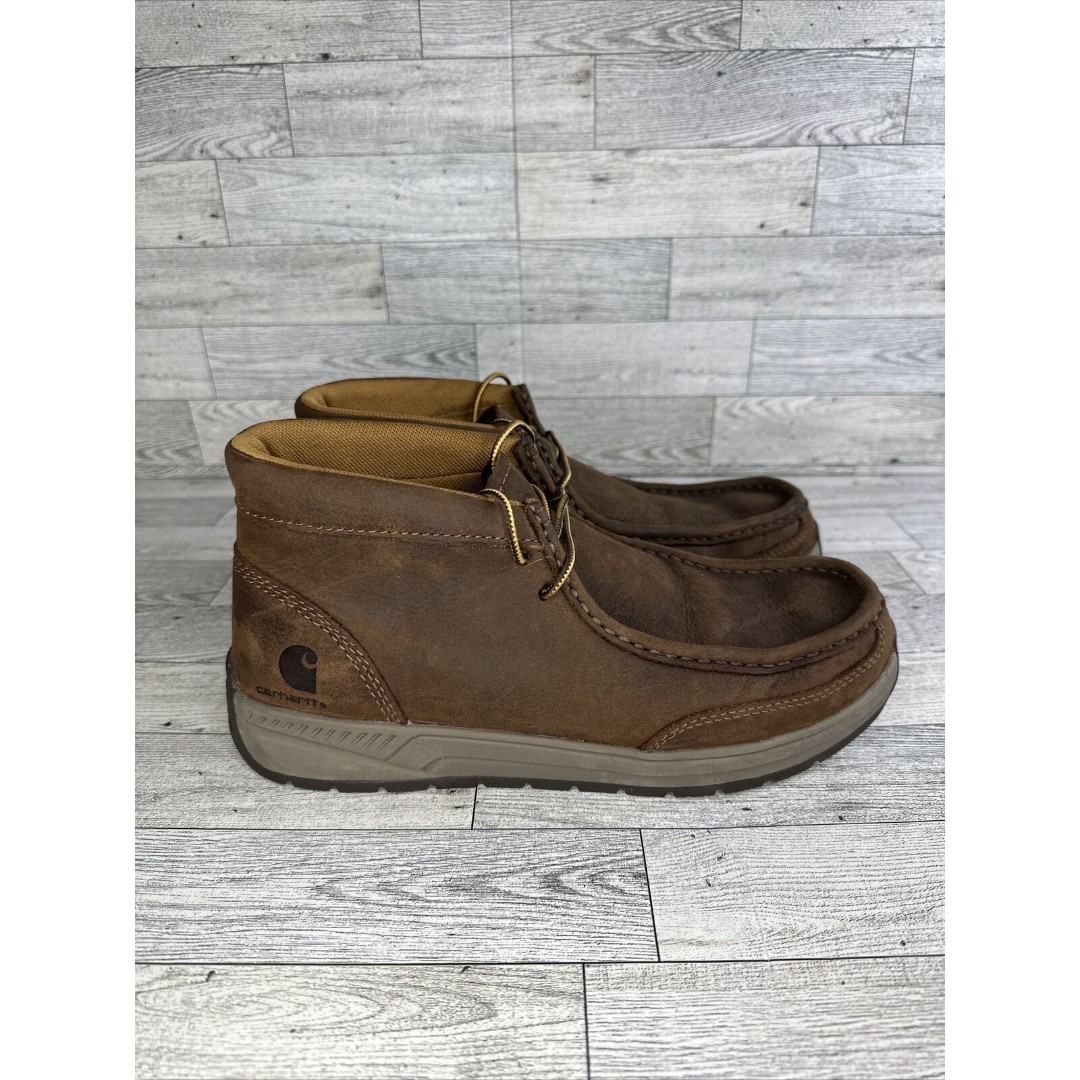 Carhartt Men's 4 Lightweight Soft Toe Wedge Chukka Bootie Size 8 Dark Bison GUC